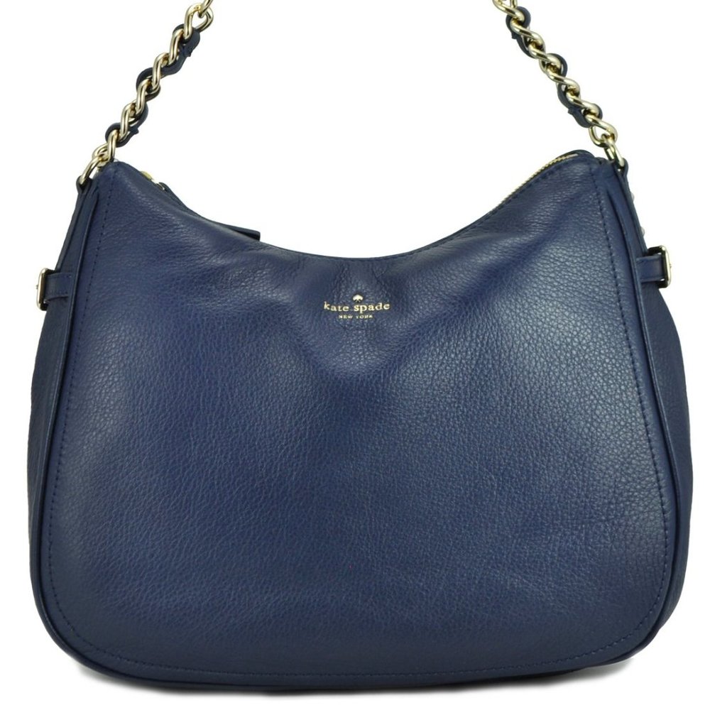 Authentic Kate Spade Cobble Hill Finley Hobo Bag in French Navy - Picture 1 of 16